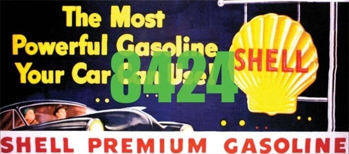 Shell Premium Gasoline Billboard - Kit, HO, Tichy Train Group 8424
