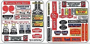 Storefront & Advertising Signs -- Main Street Storefront III, N, Blair Line 58