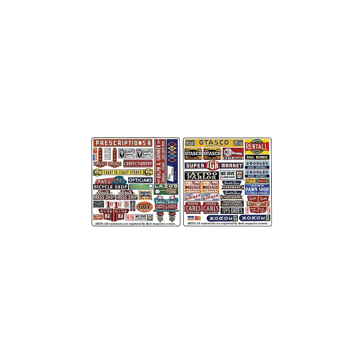 Printed Storefront & Advertising Signs -- Storefront Signs 4, N, Blair Line 37