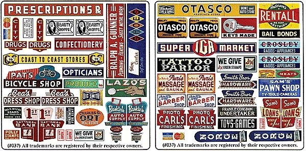 Printed Storefront & Advertising Signs -- Storefront Signs 4, N, Blair Line 37