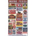 Vintage Feed & Seed, Storefront & Advertising Signs, HO, Blair Line 135