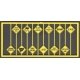 Highway Written Warning Signs -- Yellow w/Black Print 12 Different Signs, HO, Tichy Train Group 8256