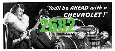 You′ll Be Ahead Chevrolet Billboard - Kit, N, Tichy Train Group 2682