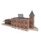 Vintage Brick Warehouse, HO, Walthers Cornerstone 4104