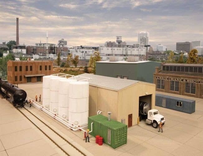 Corn Syrup Transfer - Transload Facility -- Kit, HO, Walthers Cornerstone 4181