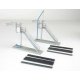 Modern Loading Racks pkg(4) -- Kit - Each 3-1/8 x 1-11/16 x 4′ 7.9 x 4.2 x 10.1cm, HO, Walthers Cornerstone 4037
