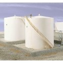 Tall Oil Storage Tank w/Berm -- Kit - Tank: 6` Diameter x 6-1/4` Tall 15.2 x 15.9cm, HO, Walthers Cornerstone 3168