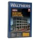 Heritage Furniture Background Building -- Kit - Back Wall 11-3/8 x 4-3/4 x 8-15/16′ 28.4 x , HO, Walthers Cornerstone 3164
