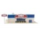 Hardware and Lumber Store -- Kit - Main Building: 8-7/8 x 9-15/16 x 2-13/16′ 22.5 x 25.2 x 7, HO, Walthers Cornerstone 4119