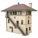 Santa Fe Interlocking Tower -- Kit - 2-7/8 x 4-7/8 x 5-1/8′ 7.3 x 12.3 x 13cm, HO, Walthers Cornerstone 2983