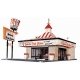 Kentucky Fried Chicken(R) Drive-In -- Kit - 8-3/8 x 4-1/4′ 21.3 x 10.8cm, HO, Life-Like Products 1394