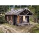 Built-&-Ready(R) Landmark Structures - Assembled - Lighted -- Cozy Cabin, HO, Woodland Scenics 5071
