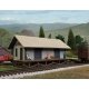 Golden Valley Freight House -- Kit - 4 x 2-1/8 x 2′ 10.1 x 5.3 x 5cm, N, Walthers Cornerstone 3895
