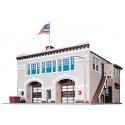 Hampden Fire Engine House 46 -- Kit - 6-1/4 x 8-3/8′ 15.9 x 21.3cm, HO, Life-Like Products 1390