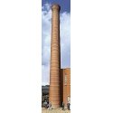 One-Piece Brick Smokestack -- pkg(2) - Assembled - 1-1/4 x 10-1/4′ 3.2 x 25.7cm, HO, Walthers Cornerstone 3728