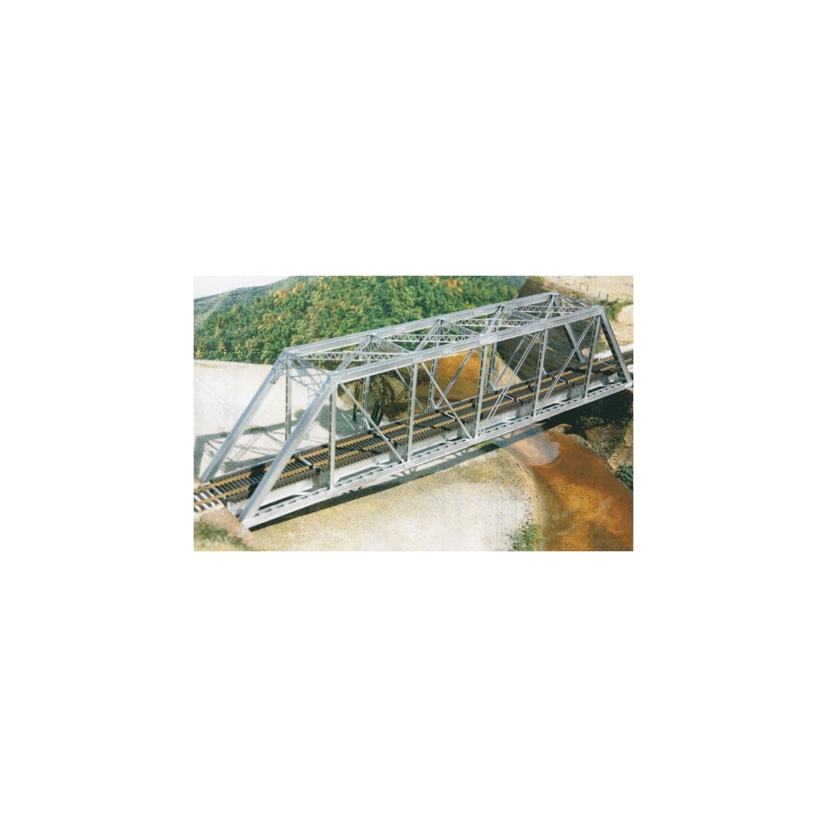 150′ Through-Truss Bridge -- With Gussested Girders - Kit, HO, Central Valley 1906