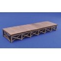 Laser-Cut Wood Kit -- Loading Dock - 5-3/4 x 1-1/2′ 14.6 x 3.8cm, HO, Blair Line 172