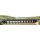 Wood Estuary Railroad Trestle -- Laser-Cut Wood Kit - 14 x 90 Scale Feet, HO, B.T.S. 27144