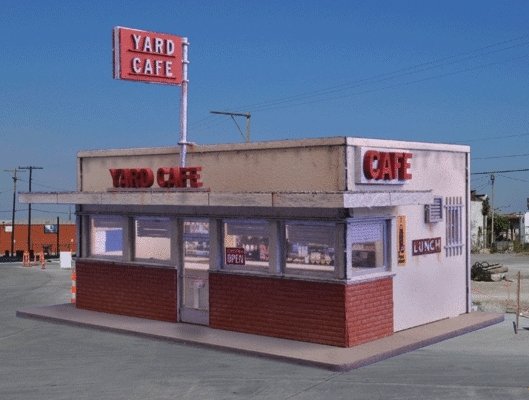 Yard Cafe -- Kit - 4-3/4 x 3-1/4′ 12.1 x 8.3cm, HO, Blair Line 2006