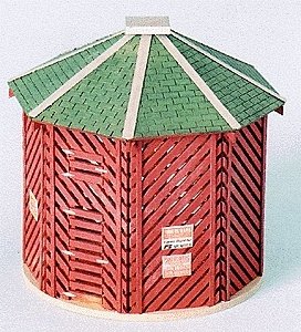 Tom`s Corn Crib -- 2-1/4` 5.6cm Diameter 2-1/2` 6.2cm Tall, HO, Blair Line 191