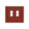 Modular Building System(TM) -- Dock Level Wall Sections w/Rectangular Windows - Kit, HO, Design Preservation Models 30133