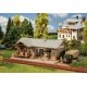 Peterstal Train Station Stop -- Kit - 6-9/16 x 4-5/16 x 2-13/16′ 16.6 x 10.9 x 7.1cm, HO, Faller Gmbh 131394