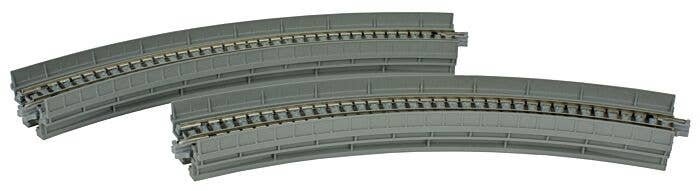 Single-Track Viaduct -- Curved R249 - 45 (R 9-13/16′ - 45) pkg(2), N, Kato USA Inc 20505