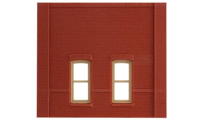 Modular Building System(TM) -- Street Level Wall Sections w/Rectangular Windows - Kit, HO, Design Preservation Models 30134