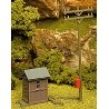 Telephone Shanty & Pole -- 1-3/8 x 3-1/16′ 3.5 x 7.8cm, HO, Atlas Model Railroad Co. 705