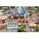 Funfair Set -- Kit - Includes 7 Structure Kits - Includes Motors for Rides, HO, Faller Gmbh 140460