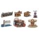 Funfair Set -- Kit - Includes 7 Structure Kits - Includes Motors for Rides, HO, Faller Gmbh 140460