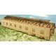 2-Stall Enginehouse -- Laser-Cut Matboard Kit - 5-3/8 x 19-3/8 x 4′ 13.7 x 49.2 x 10.2cm, HO, GCLaser 19095