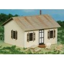 Open Hearth Inn Rental Cabin 4-Pack w/4 Tables & 8 Chairs -- Laser-Cut Matboard Kit - Each Cabin: 2-7/8 , HO, GCLaser 19097
