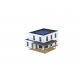 Lina Cube House with Terrace -- Polyplate Kit - 11.9 x 13.9 x 7.4cm, HO, Kibri 38339