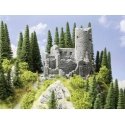 Castle Ruin -- Assembled - 7-7/8 - 6-7/16 x 6-1/2′ 20 x 16.3 x 16.5cm, HO, Noch Gmbh & Co 58605