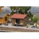 Small Wooden Freight Shed -- Kit - 3-3/16 x 3-3/16 x 2-5/16′ 8.1 x 8.2 x 5.9cm, HO, Faller Gmbh 120099