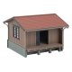 Small Wooden Freight Shed -- Kit - 3-3/16 x 3-3/16 x 2-5/16′ 8.1 x 8.2 x 5.9cm, HO, Faller Gmbh 120099