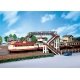 4-Track Concrete Footbridge -- 13-1/8′ 33 x 19.5cm, HO, Faller Gmbh 120179