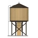 Wood Water Tower -- Assembled (Weathered, yellow), HO, Broadway Limited Imports 7927
