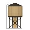 Wood Water Tower -- Assembled (Weathered, yellow), HO, Broadway Limited Imports 7927