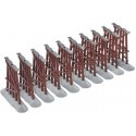FasTrack Elevated Trestle -- 10 Pieces, All 5-1/2′ 14cm Tall, O, Lionel 612038