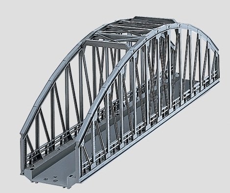 C-Track -- Arched Bridge - 14-3/16′ 36cm, HO, Marklin, Inc 74636