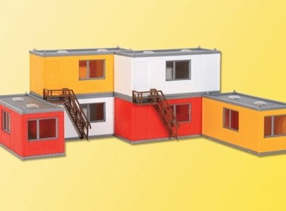 30 Years Kibri - Construction -- Containers/Work Offices pkg(6), HO, Kibri 38627