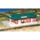 Passenger Station with Figure - Assembled -- 2-7/8 x 5-1/8′ 7.3 x 13cm, N, Bachmann Industries 45908