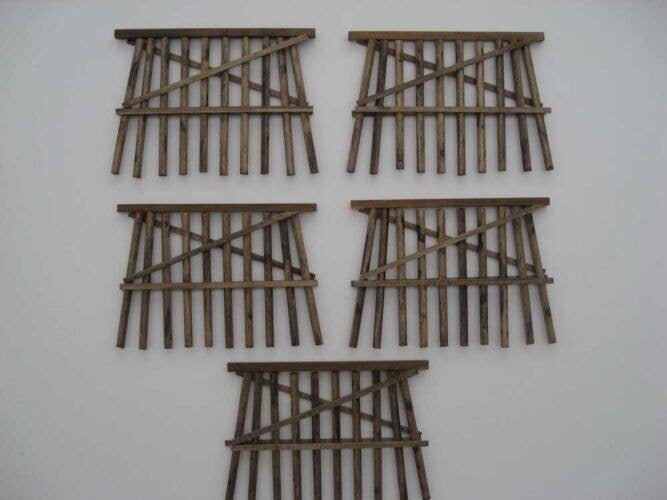 Double Track Bents pkg(5) -- 12′ Tall, O, Grand Central Scenery TB31