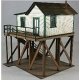 Ice Shed Office -- Laser-Cut Kit - 3-1/4 x 3-1/4 x 4′ 8.3 x 8.3 x 10.2cm, HO, GCLaser 19102