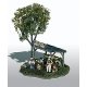 Mini-Scene(TM) Unpainted Metal Kit -- Ernie′s Fruit Stand, HO, Woodland Scenics 109