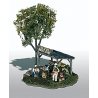 Mini-Scene(TM) Unpainted Metal Kit -- Ernie′s Fruit Stand, HO, Woodland Scenics 109