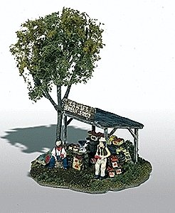 Mini-Scene(TM) Unpainted Metal Kit -- Ernie′s Fruit Stand, HO, Woodland Scenics 109