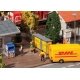 DHL Package Stations -- 2 x 1/2 x 1-1/16′ 5 x 1.2 x 2.7cm pkg(2), HO, Faller Gmbh 180281